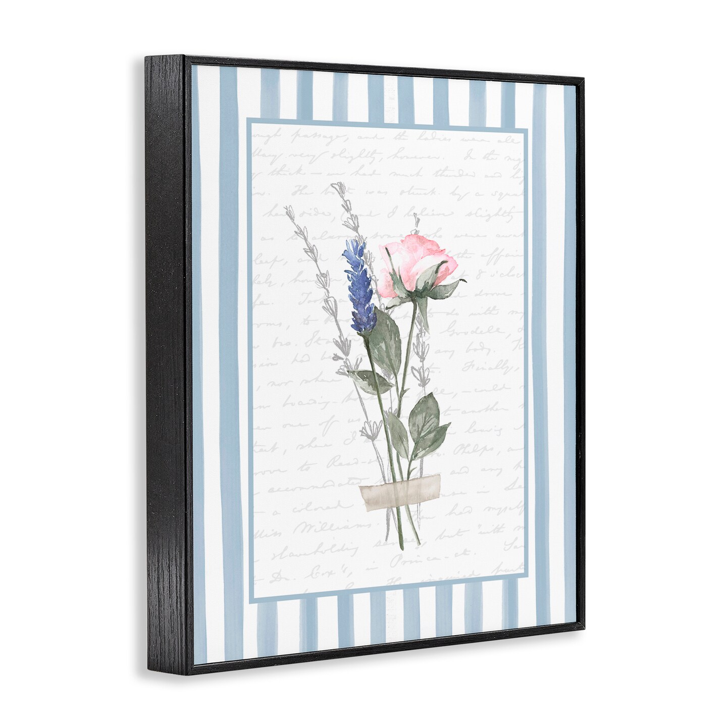 Stupell Industries Delicate Herbs Sketch Framed Giclee, design by Lettered and Lined