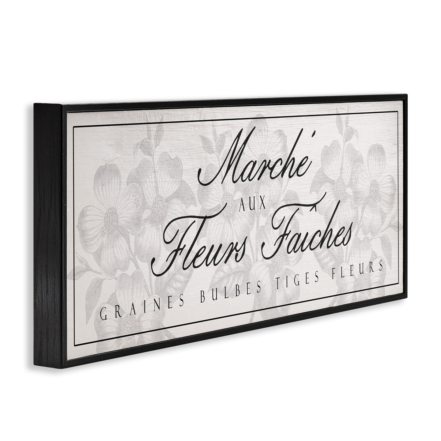Stupell Industries Vintage French Flower Market Framed Giclee, design by Lil' Rue