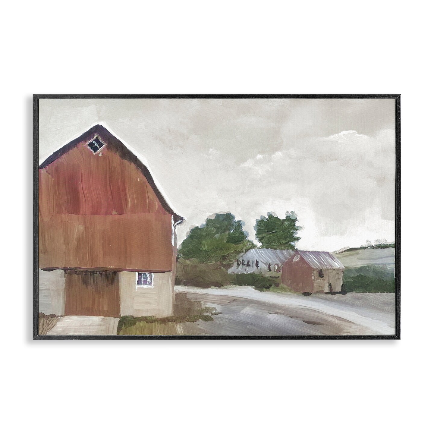 Stupell Industries Grace Farm Barn View Framed Giclee, design by Errico & Slyp