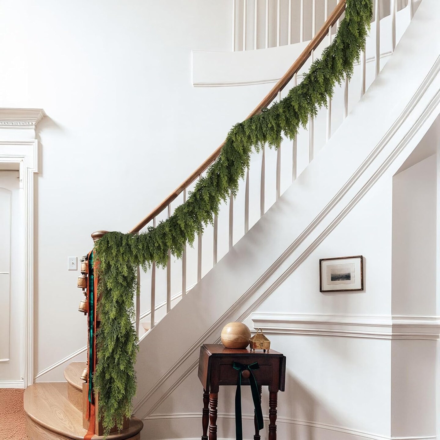 9FT Christmas Cedar Garland with Soft Pine