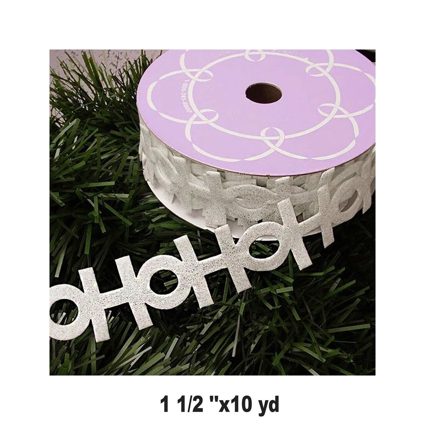 1 Roll Christmas Ribbons for Holiday Crafts 1.5&#x22; Wide x 10 Yards, Festive and Durable Ribbon