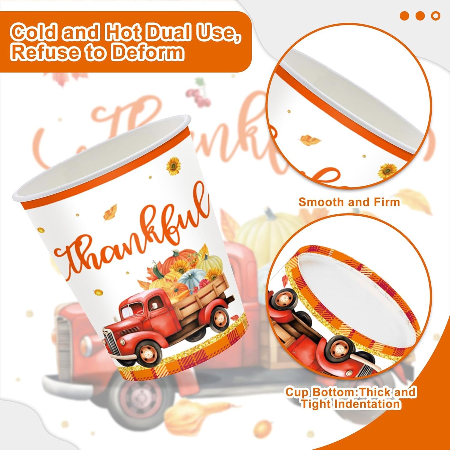 132Pcs Thanksgiving Party Plates(9 x 9 x 1 inches)