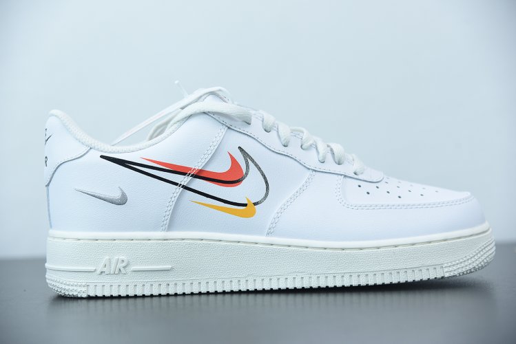 Nike Air Force 1 Low Multi-Swoosh White | MakerPlace by Michaels