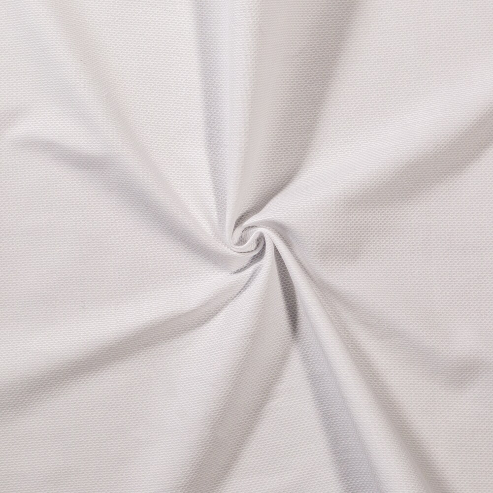 1 Yard White Birdseye Organic Cotton Pique Fabric Otranto Collection