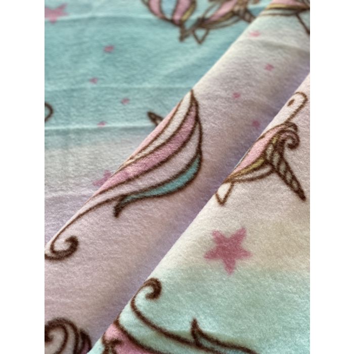 Unicorn Stars Anti-Pill Premium Fleece Fabric | By The Yard