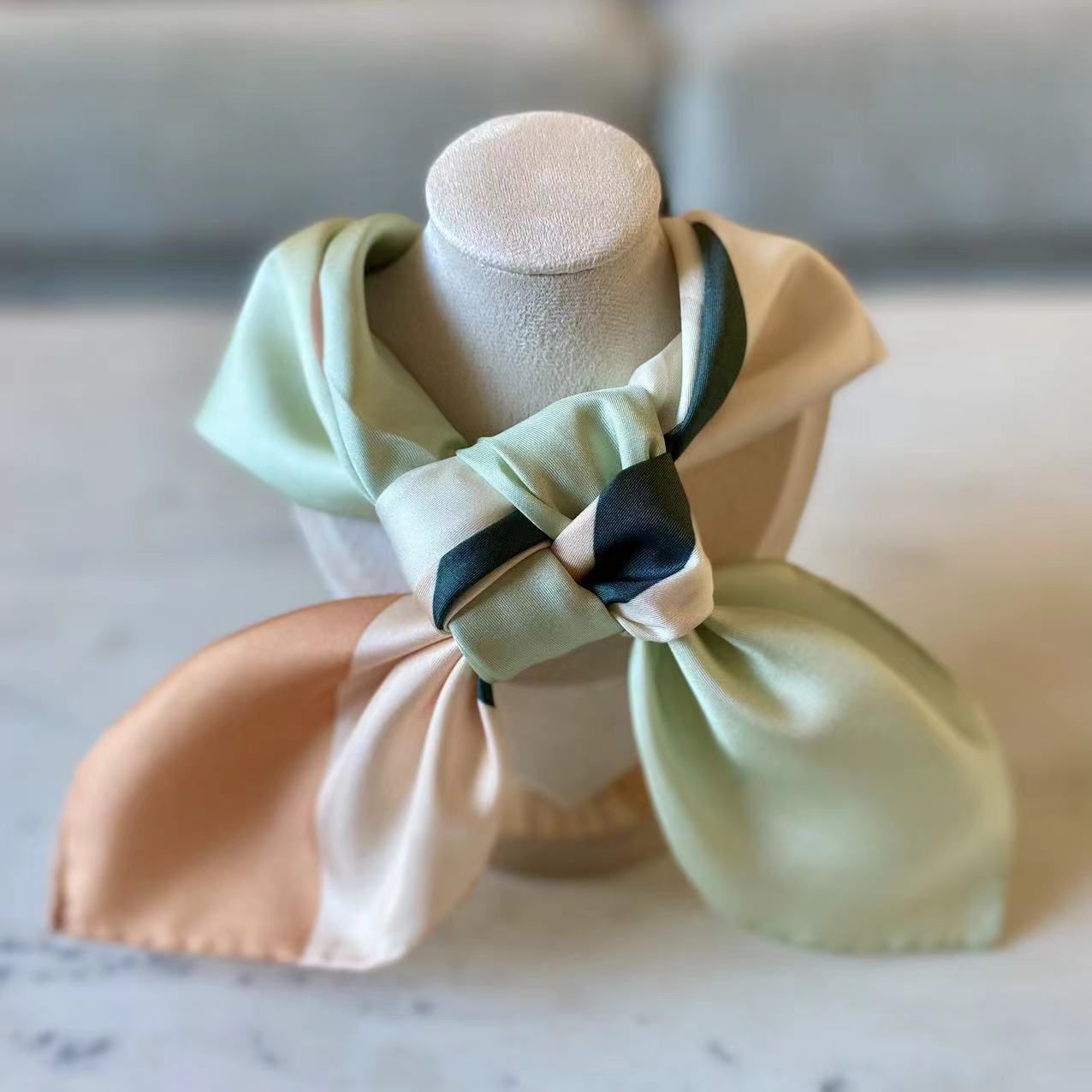 Pure Silk Square Scarf - Wedding 27 In, Mulberry Twill Silk