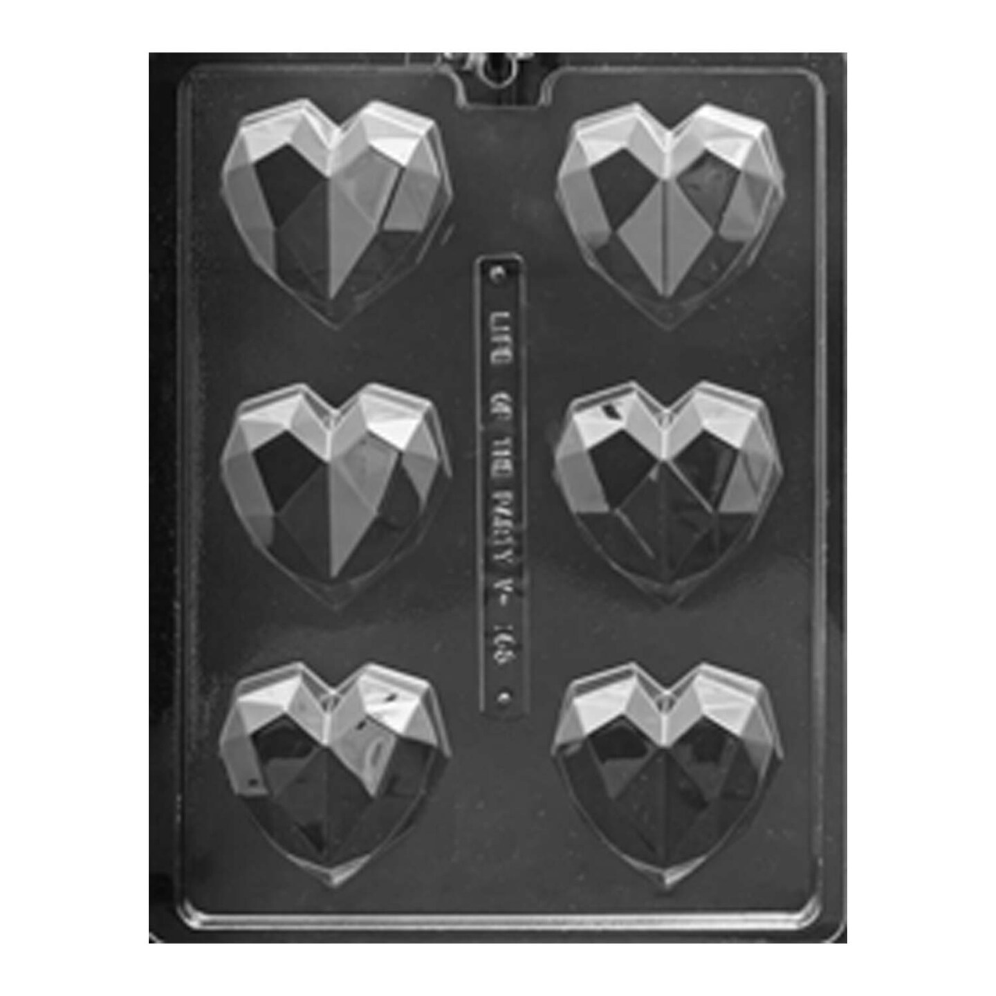 Geometric Heart for Cocoa Bombs Chocolate Mold