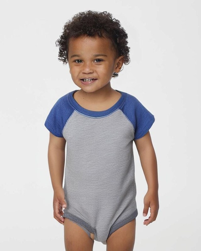 Rabbit Skins&#xAE; Stylish Infant Baseball Jersey Bodysuit