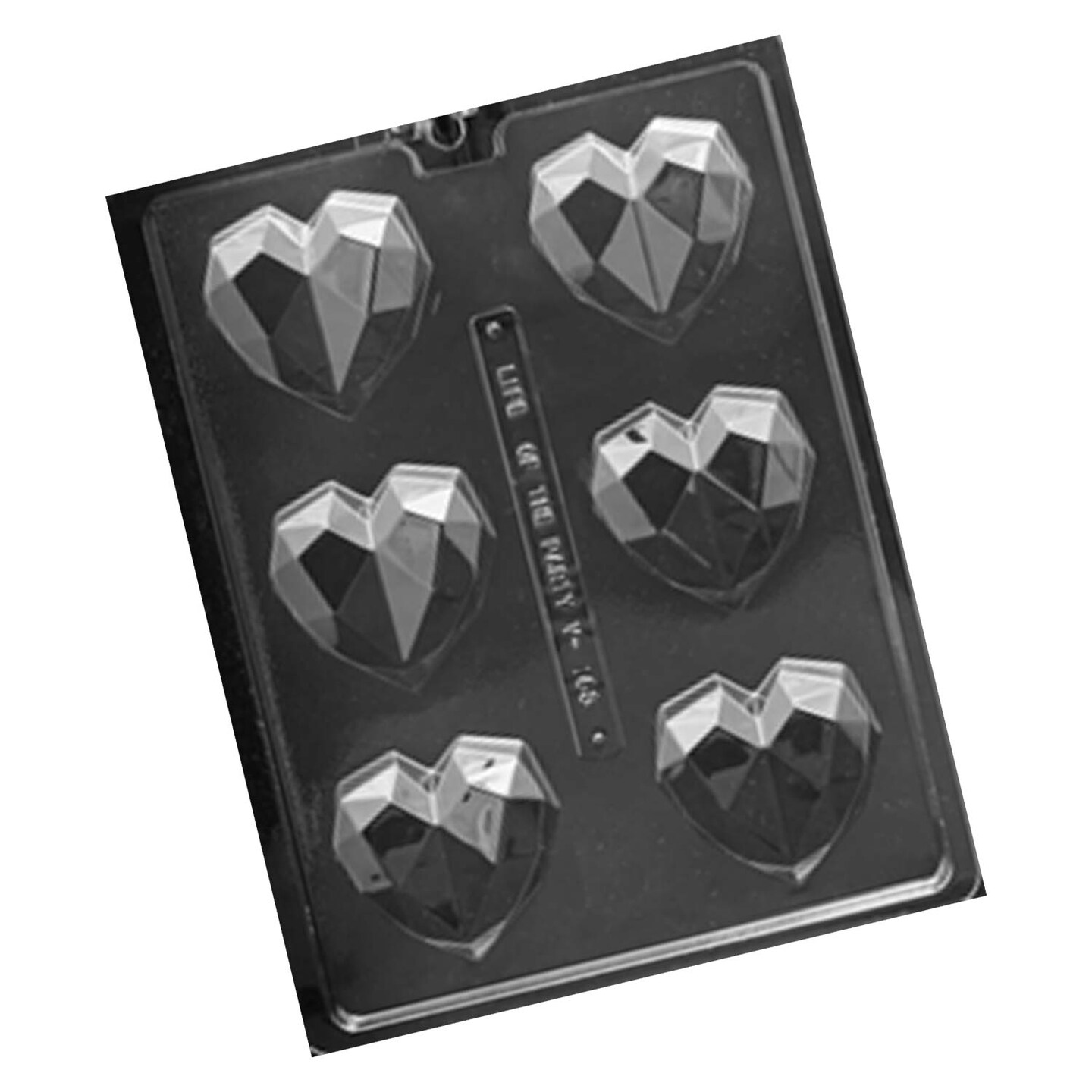 Geometric Heart for Cocoa Bombs Chocolate Mold