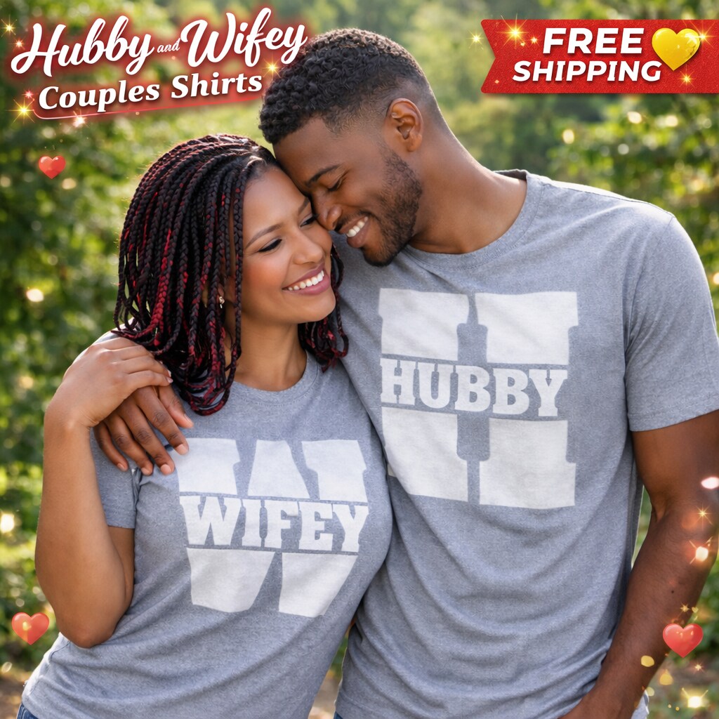 Husband and Wife Couples Shirts Romantic Matching | Sports Grey | Tees for Valentines Day, Weddings, and Anniversaries | MakerPlace by Michaels Husband and Wife Couples Shirts Romantic Matching | Sports Grey | Tees for Valentines Day, Weddings, and Anniversaries | MakerPlace by Michaels