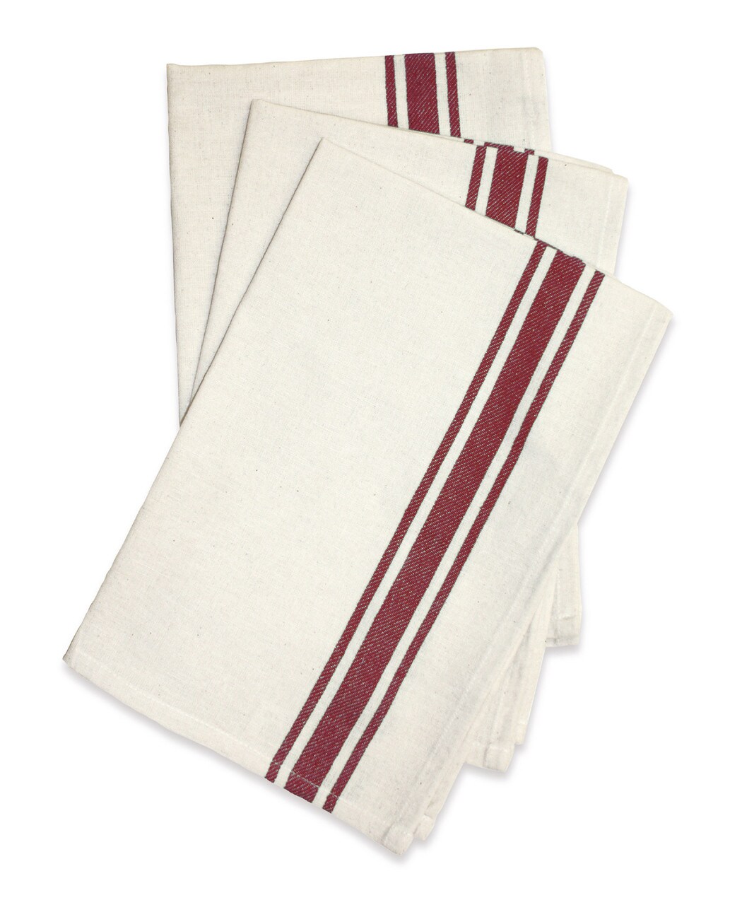 Aunt Martha's Stitch 'em Up Striped Tea Towels in Various Colors (package of 3 towels)