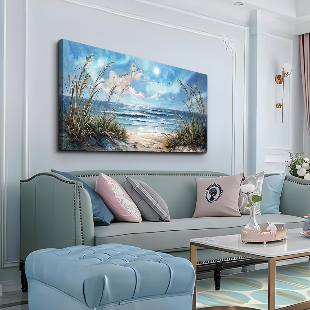 Summer Wall Art Decor For Living Room Wall Decor Sunshine Ocean Scenery