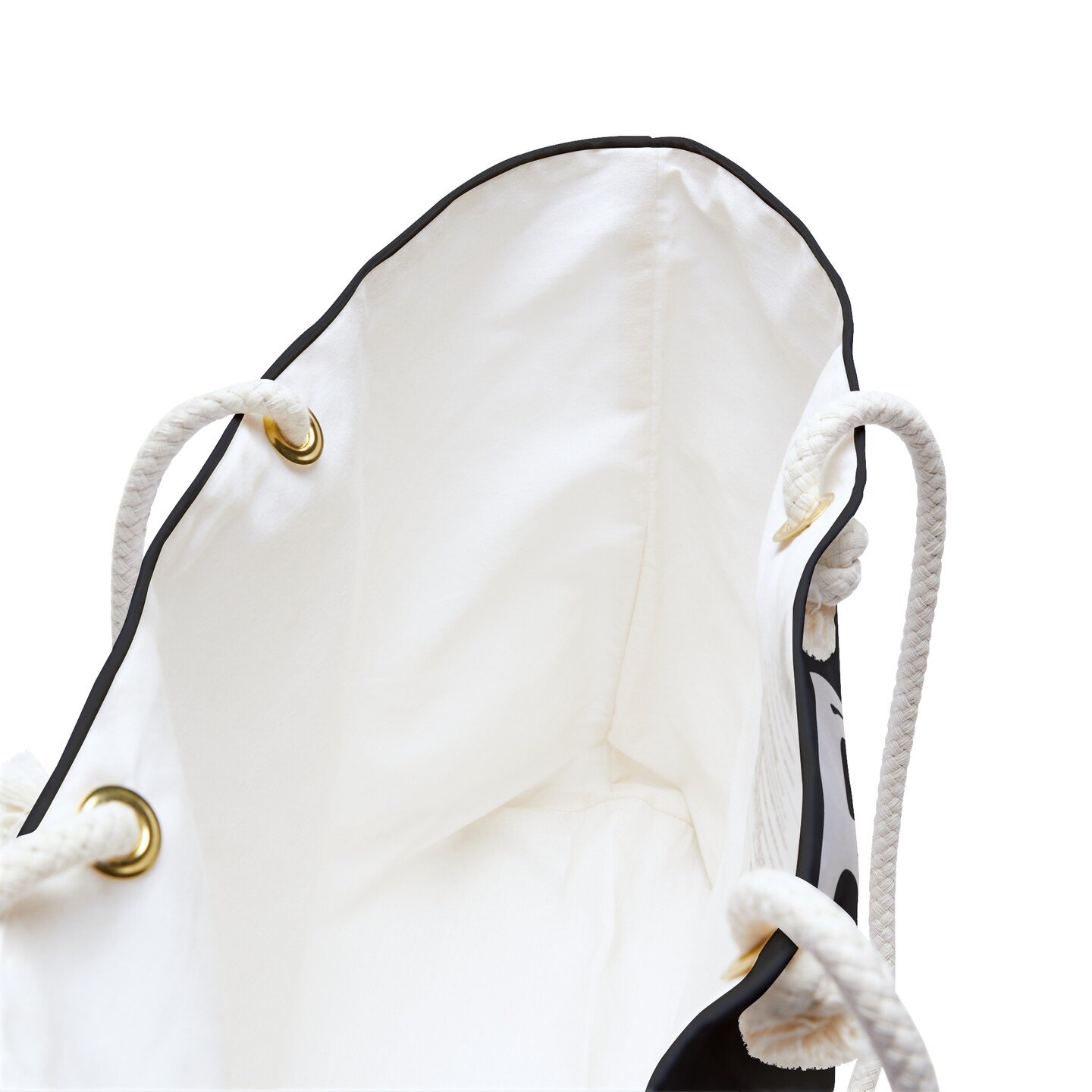 Pirate Skull and Crossbones Personalized Beach Tote Bag with Rope