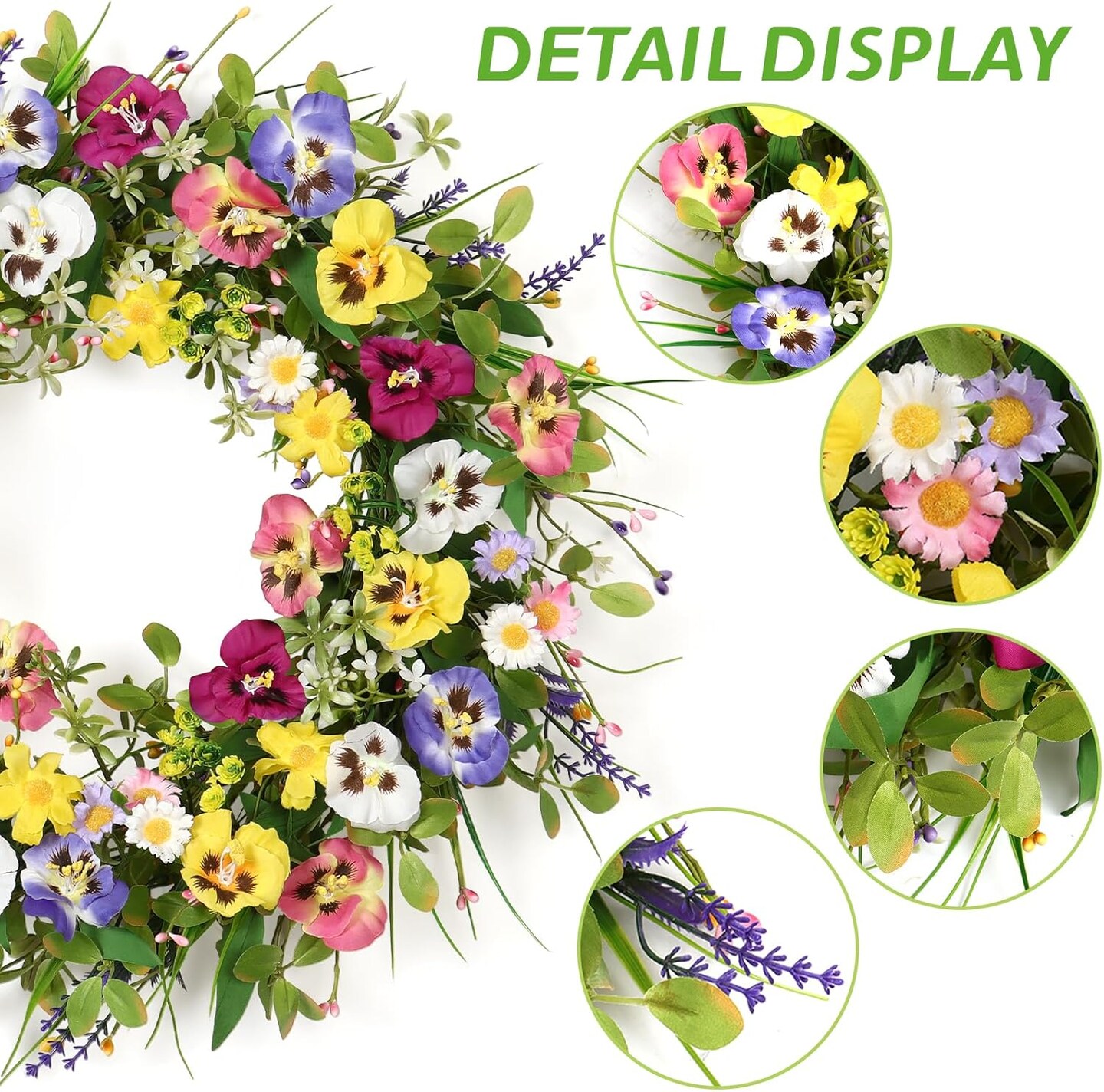 20 Inch Spring Wreaths for Front Door