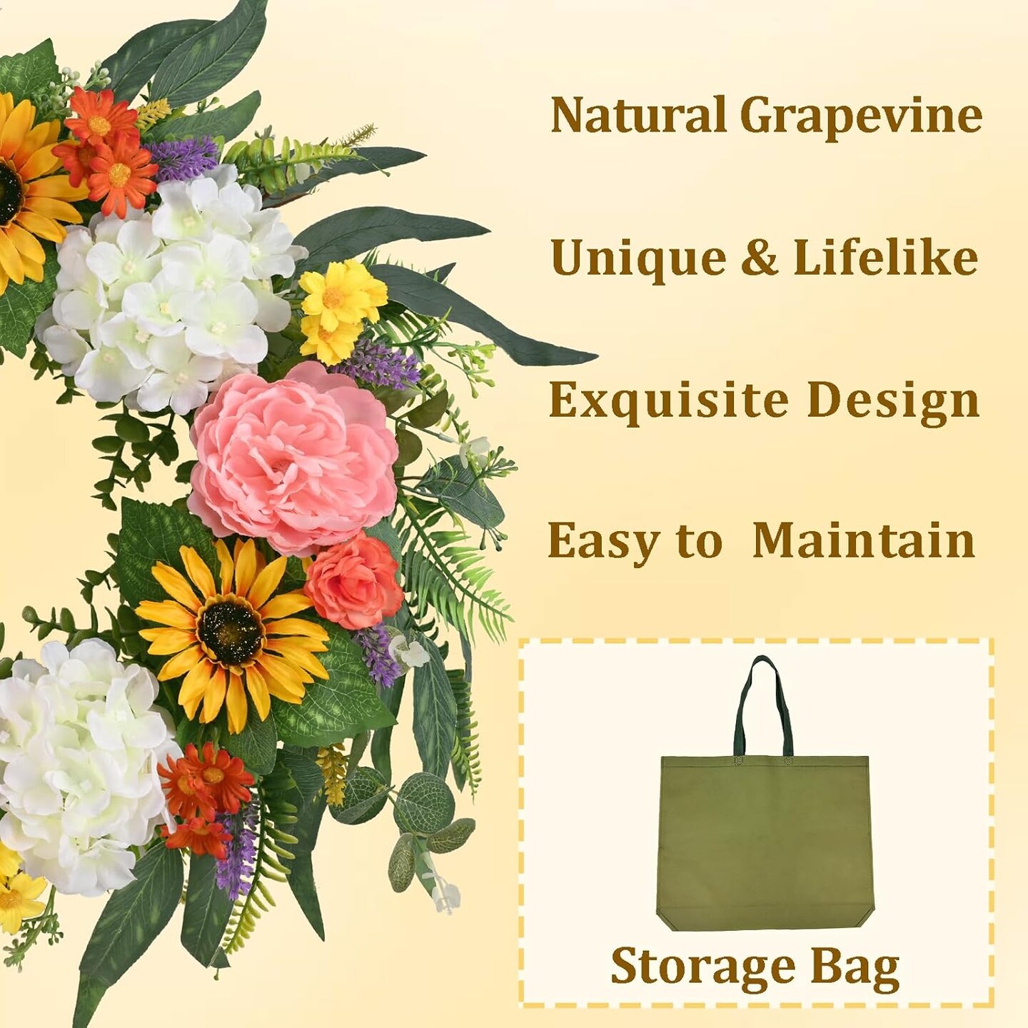 Spring Wreaths for Front Door