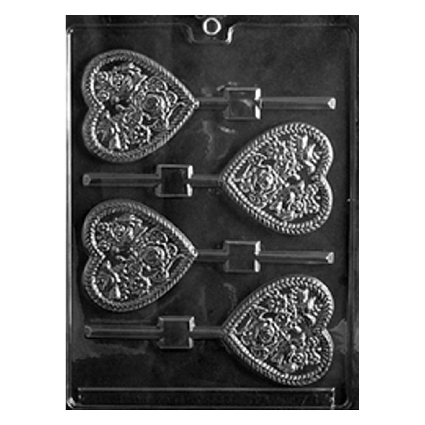 Heart Pop with Birds &#x26; Flowers Chocolate Mold for Beautiful Treats