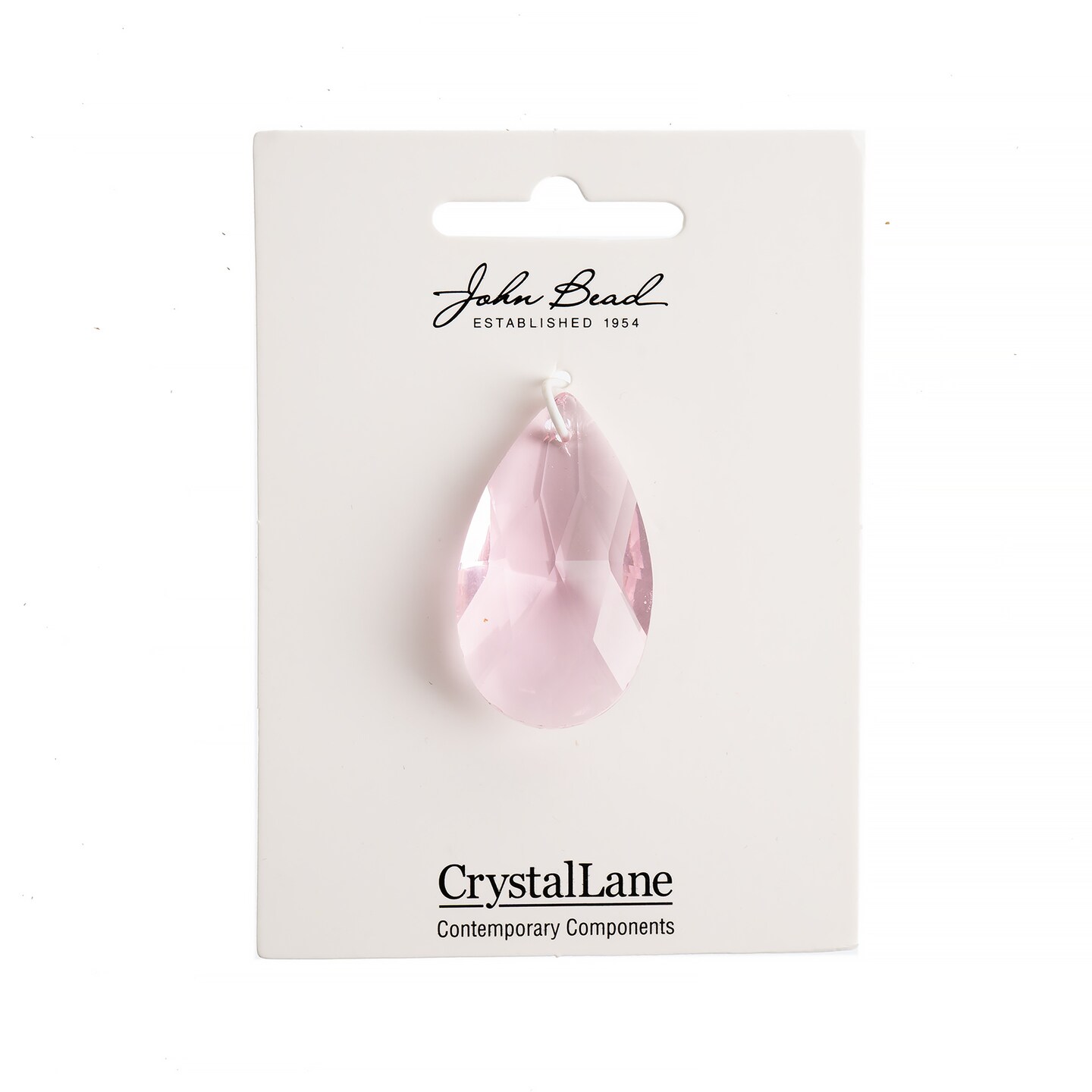 Crystal Lane DIY 22x38mm Teardrop Faceted Crystal Glass Pendants, 1pc