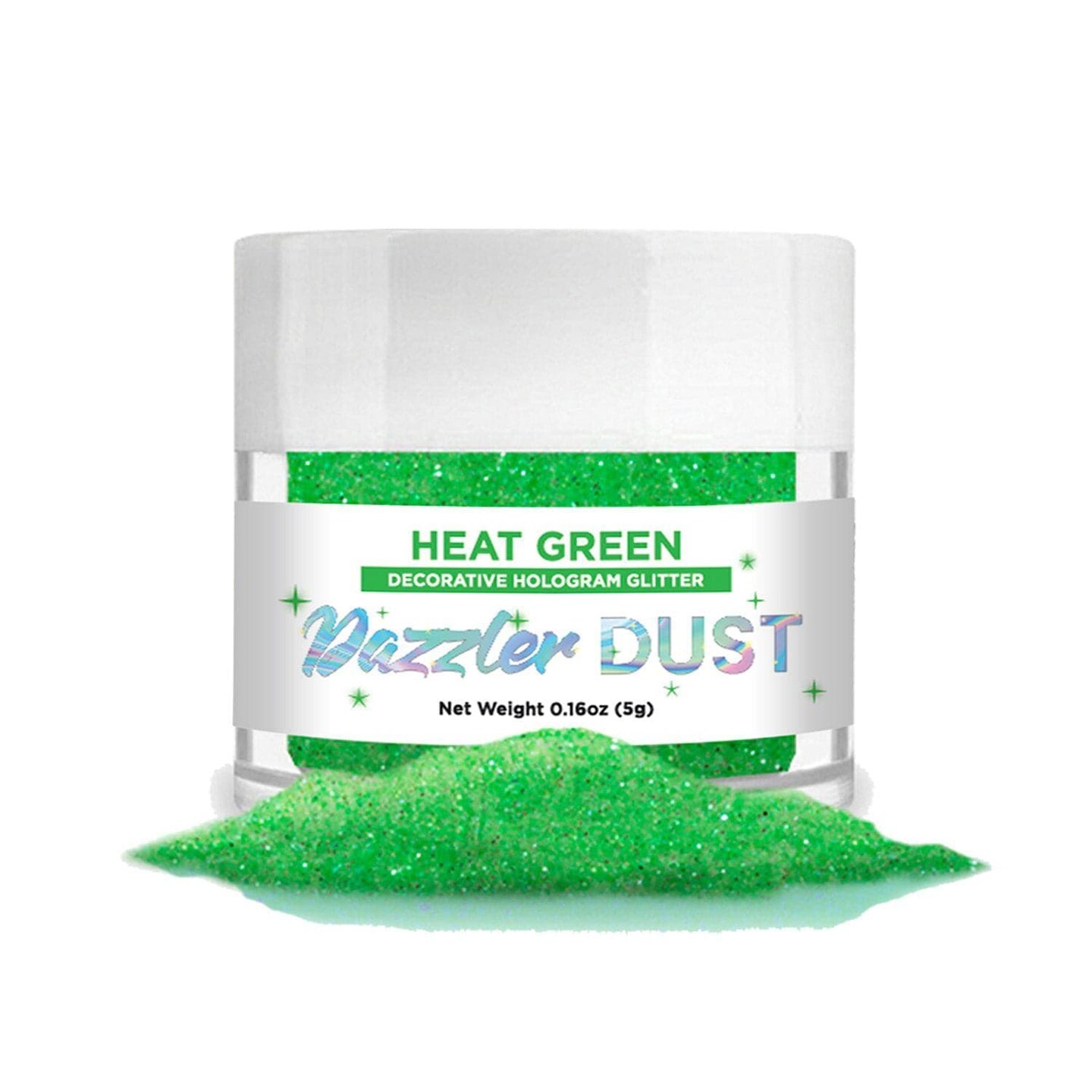 Heat Green Dazzler Dust&#xAE; 5 Gram Jar