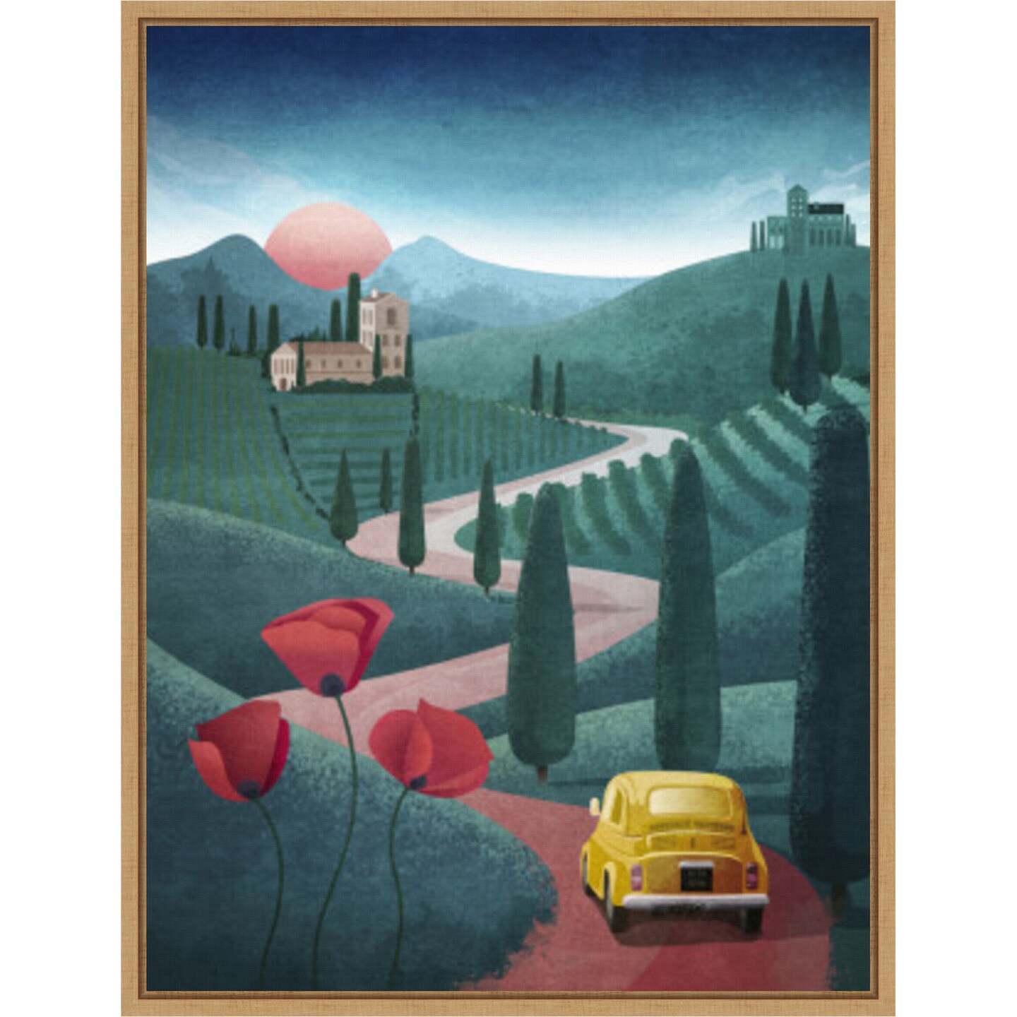 Tuscany by Emel Tunaboylu Framed Canvas Wall Art