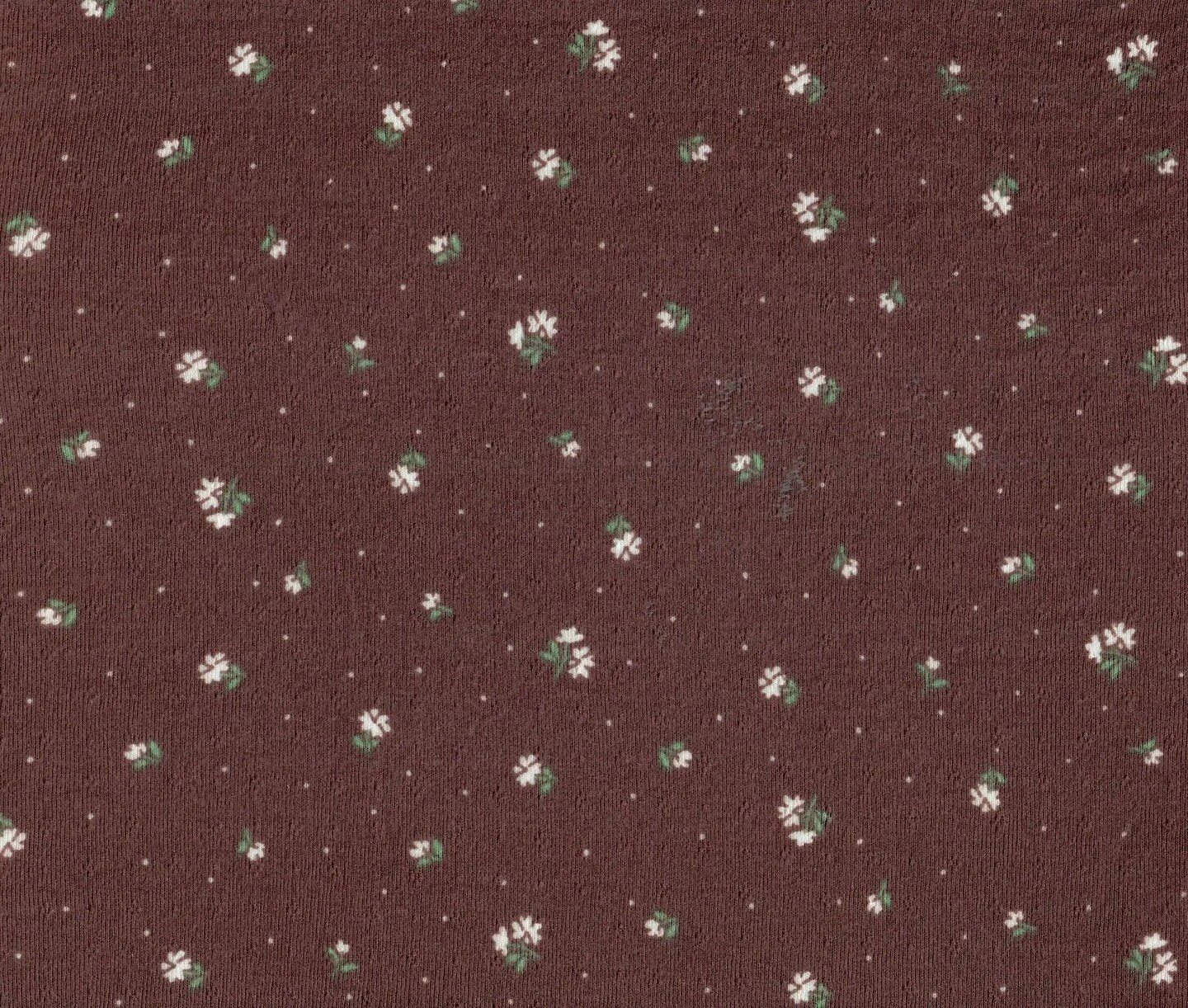 1 Yard Ditsy Pointelle Print Knit Fabric, Cotton Style Stretch 61/63 Inches Wide
