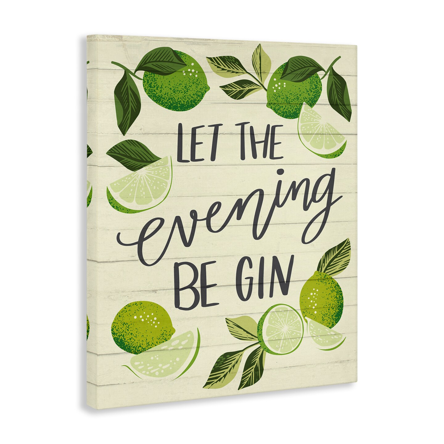Stupell Industries Let Evening Be Gin Canvas Wall Art Design by Caroline Alfreds