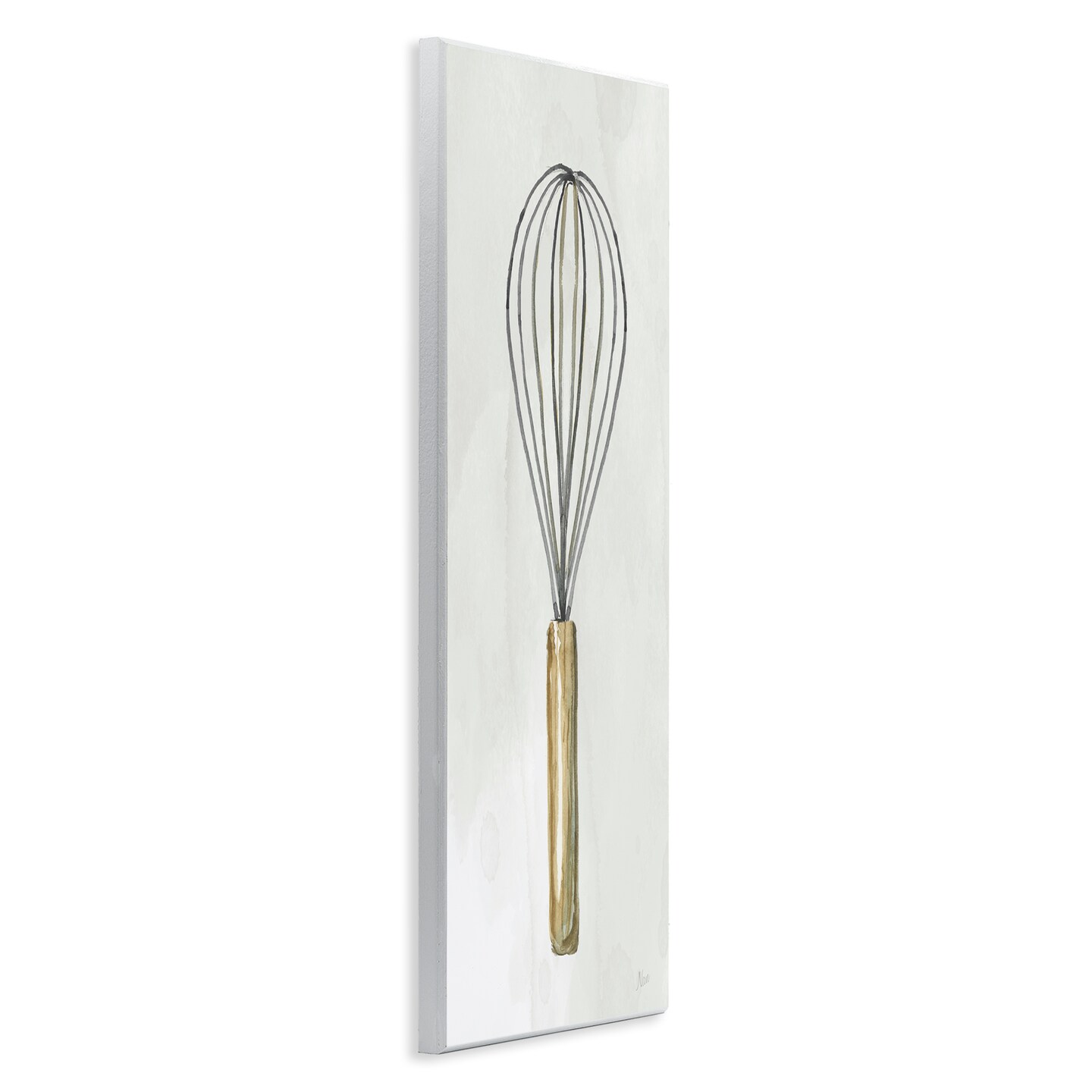 Stupell Industries Rustic Kitchen Whisk Wall Plaque Art Design by Nan