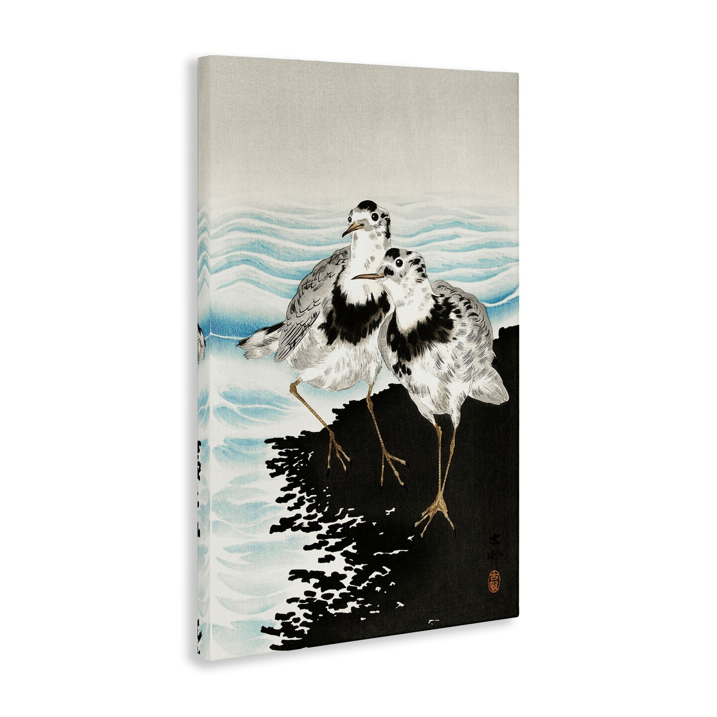 Stupell Industries Classic Beach Birds Canvas Wall Art Design by Ohara Koson