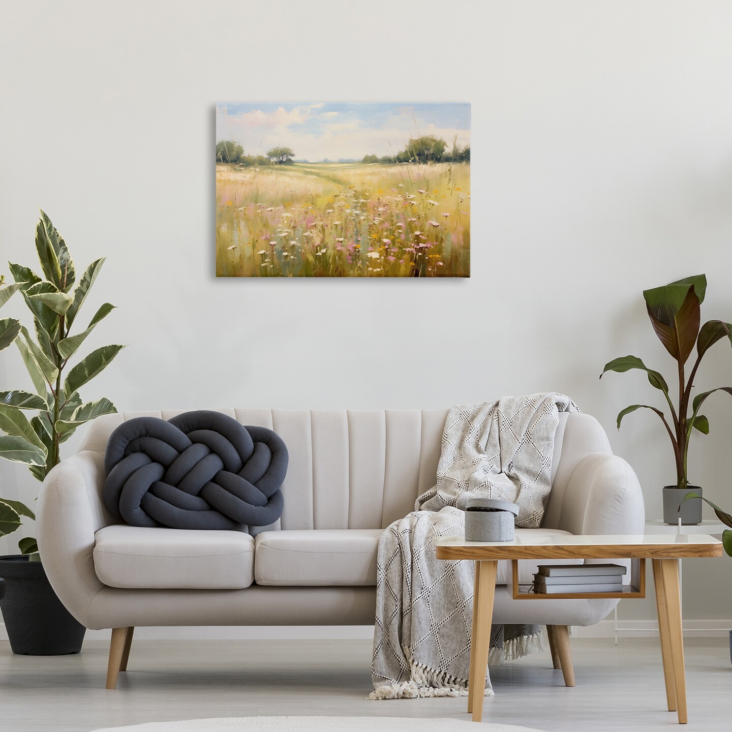 Stupell Industries Faded Wildflower Field Canvas Wall Art Design by LSR Design Studio