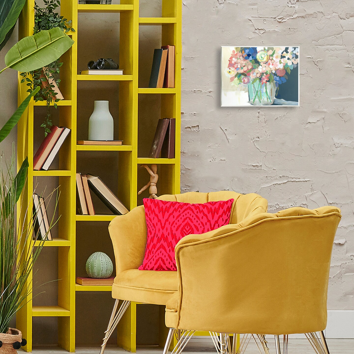 Stupell Industries Impressionist Flower Bouquet Wall Plaque Art Design by Jenny Westenhofer