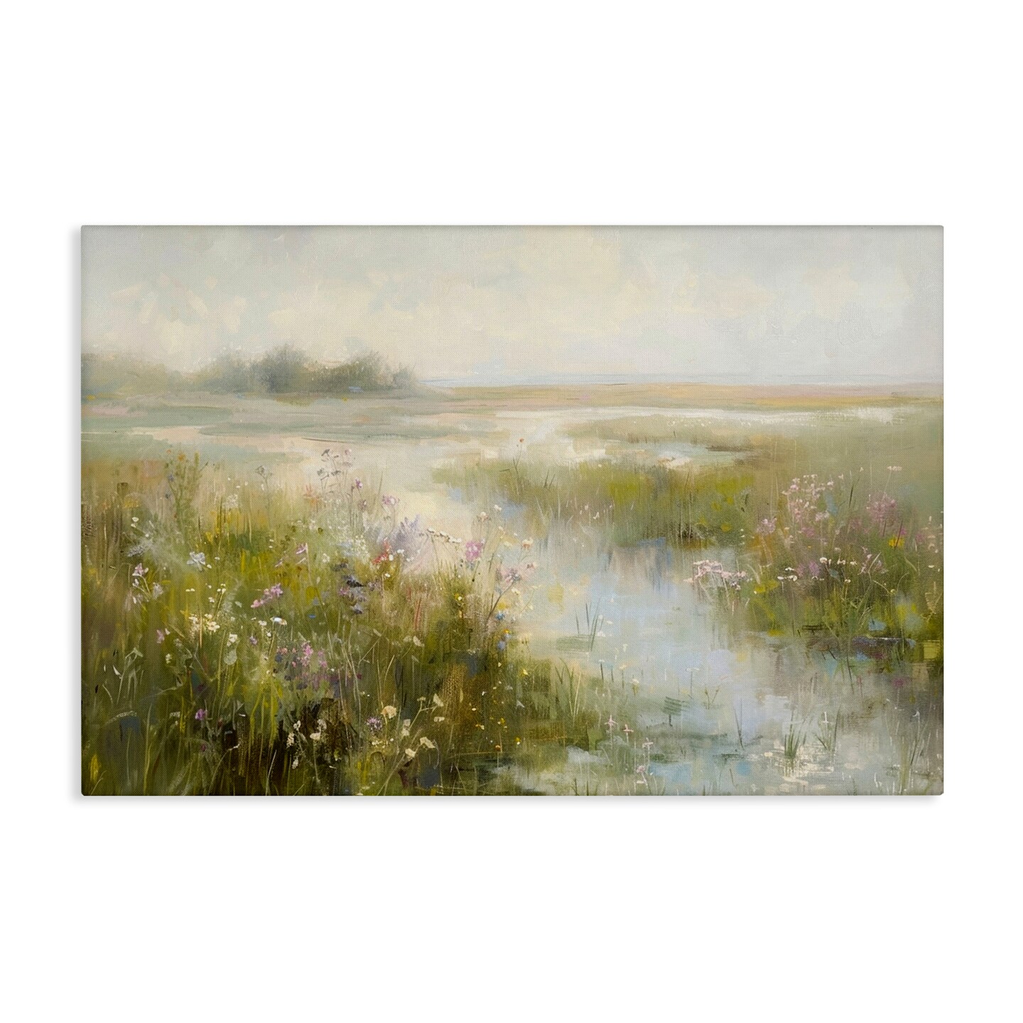 Stupell Industries Spring River with Wild Blooms Canvas Wall Art Design by LSR Design Studio