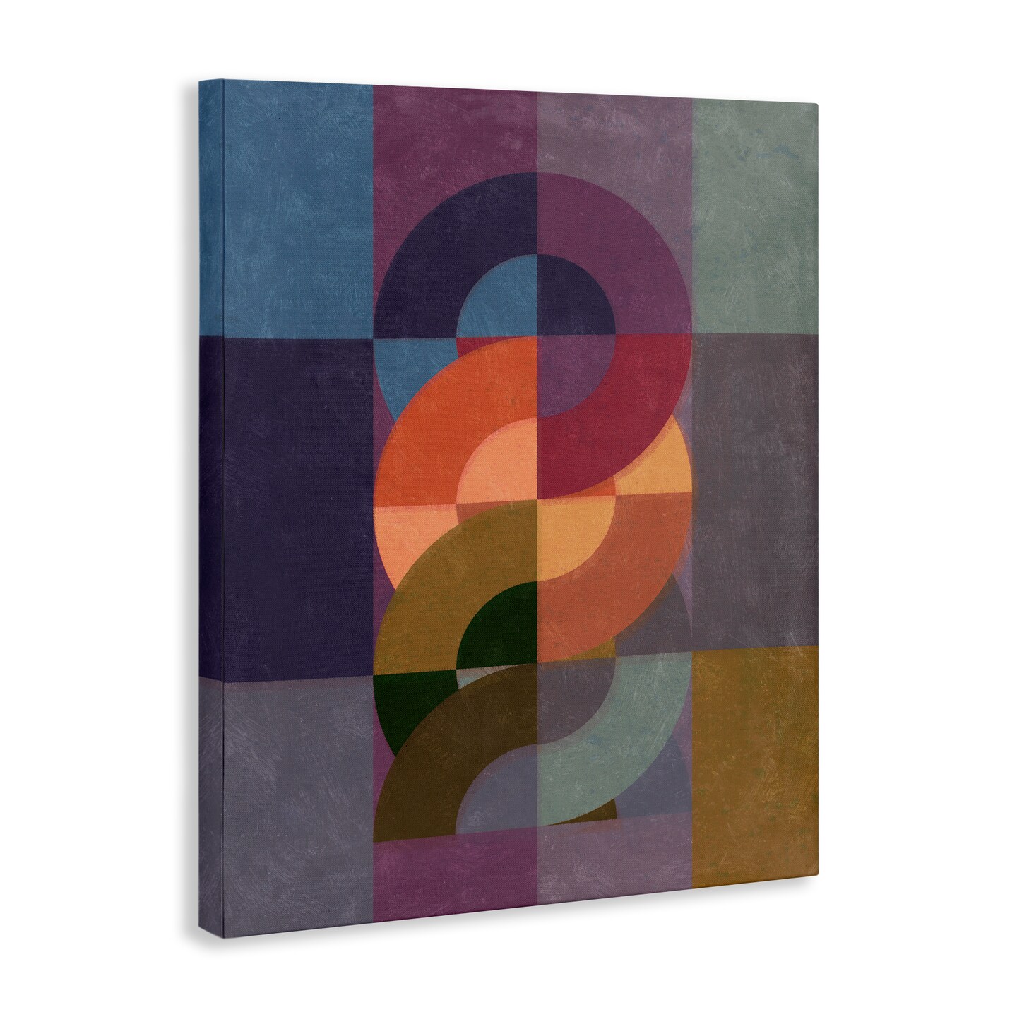 Stupell Industries Modern Interlocking Circles Canvas Wall Art Design by Victoria Barnes