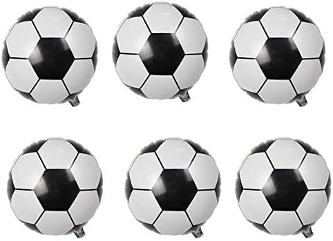 10pcs Soccer Balloons - 18 Inch Mylar Soccer Balloons for World Cup Party Decorations