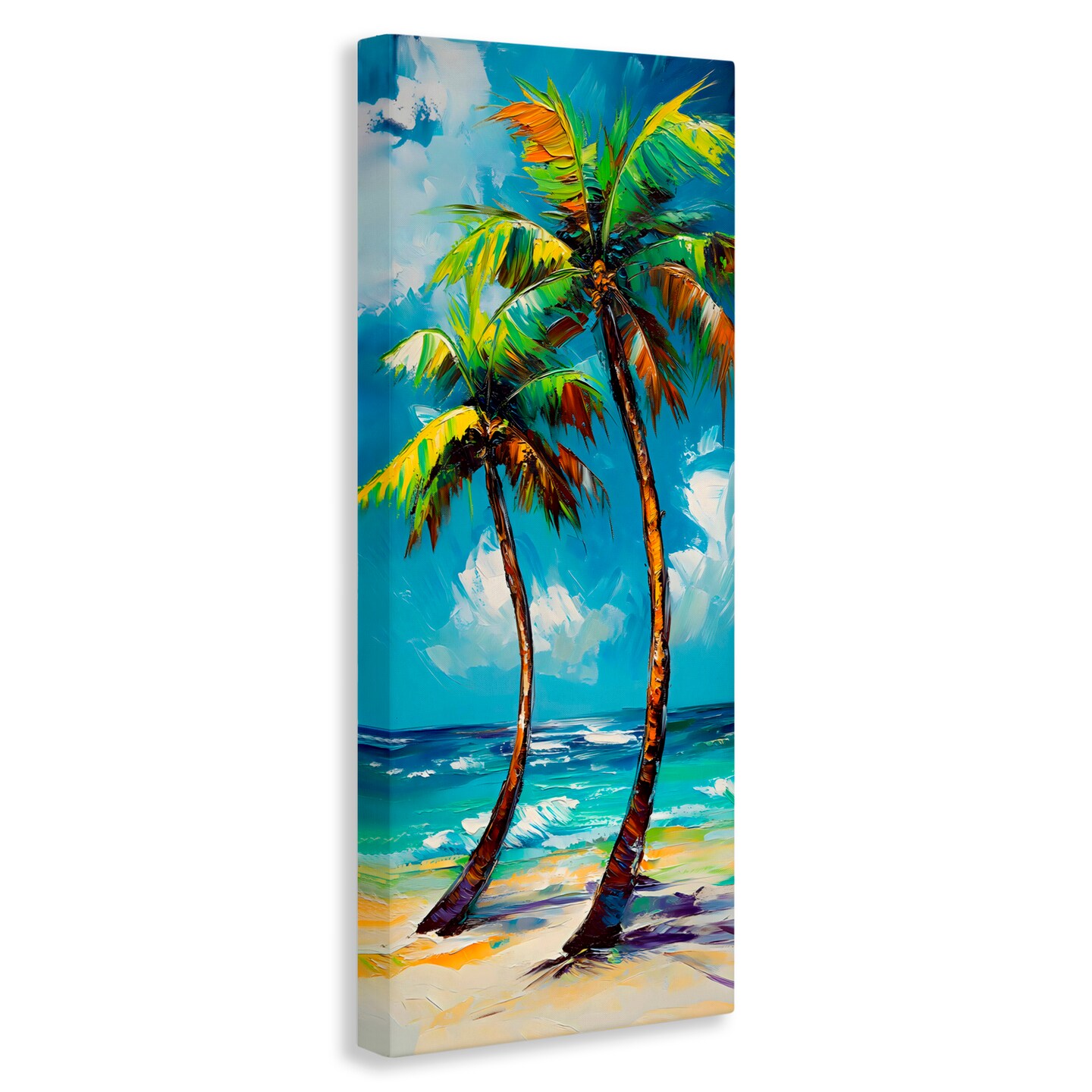 Stupell Industries Bendy Palm Trees on Shore Canvas Wall Art, design by LSR Design Studio