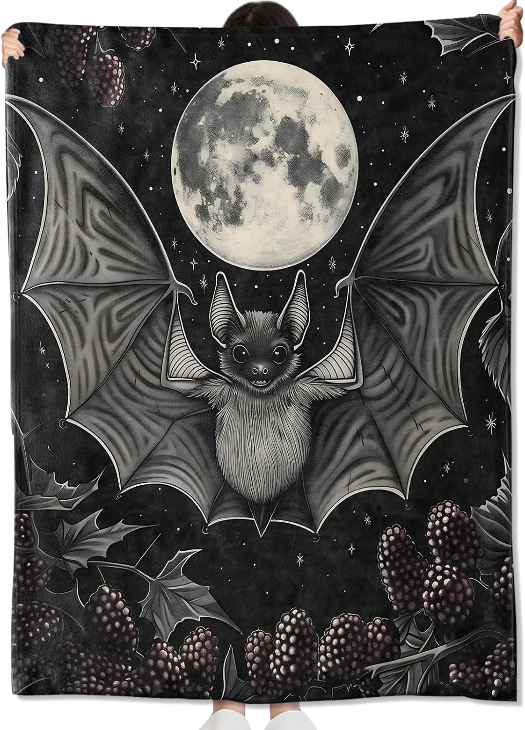 Cute Bat Blanket Gifts for Kids Adult Women(Bat)