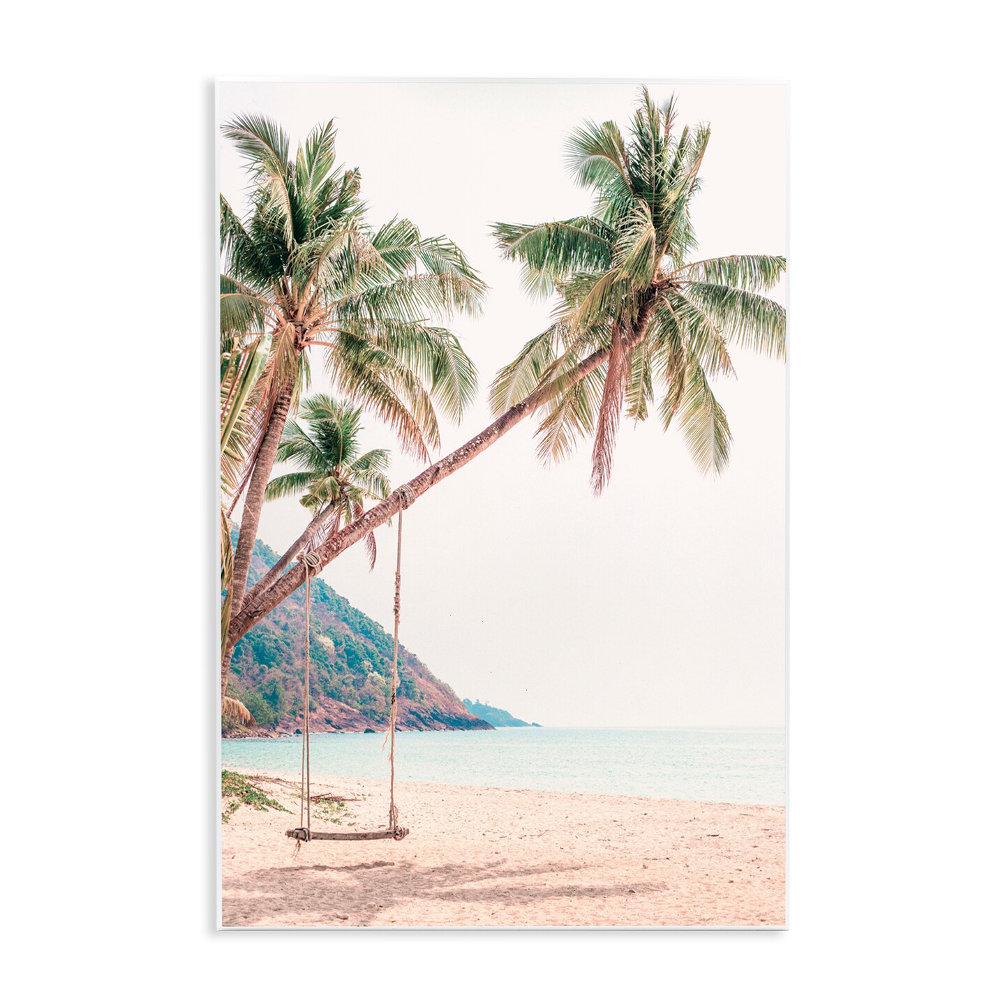 Stupell Industries Rope Swing on Palm Tree Wall Plaque Art, design by Sisi and Seb