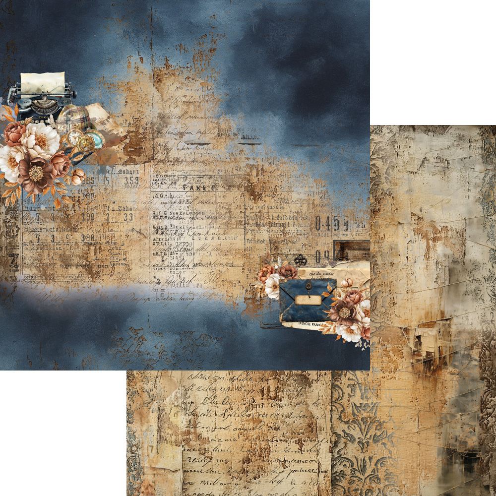 Alchemy of Art “Behind Closed Doors” 6x6 Scrapbook Paper Pack | 24 Double-Sided Sheets | Vintage Floral Designs