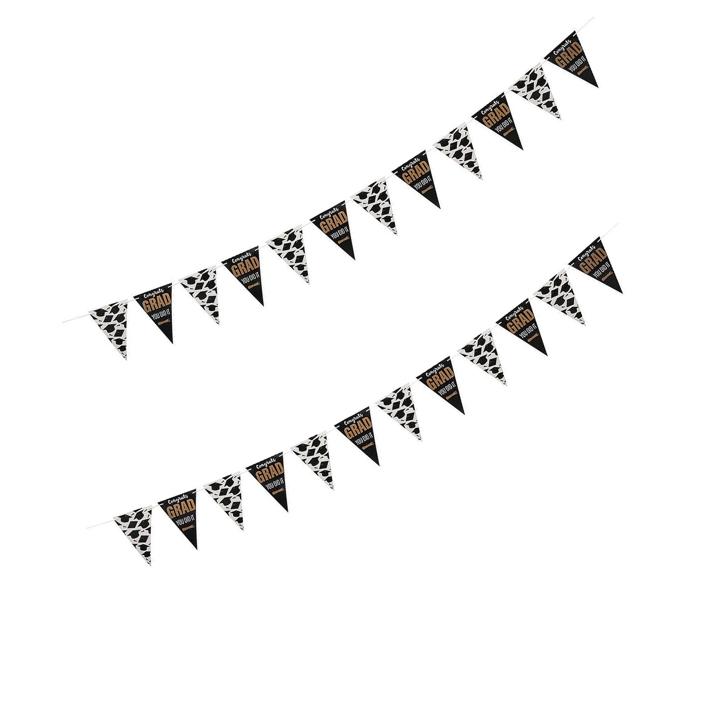 7 Ft. Graduation Party Congrats Grad You Did It Pennant Banner