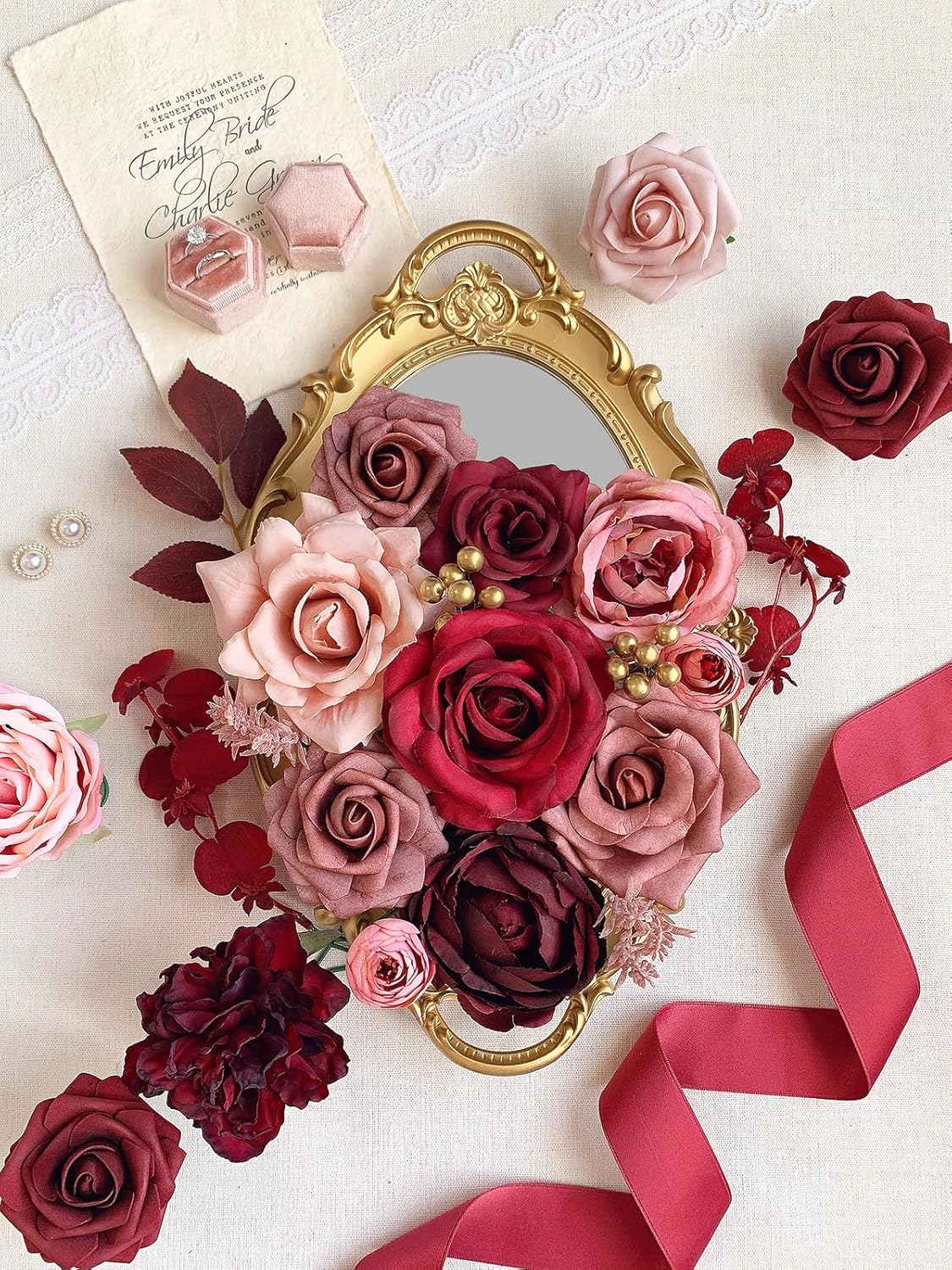 DIY Wedding Bouquet Bridal Baby Shower Centerpiece Table Decorations