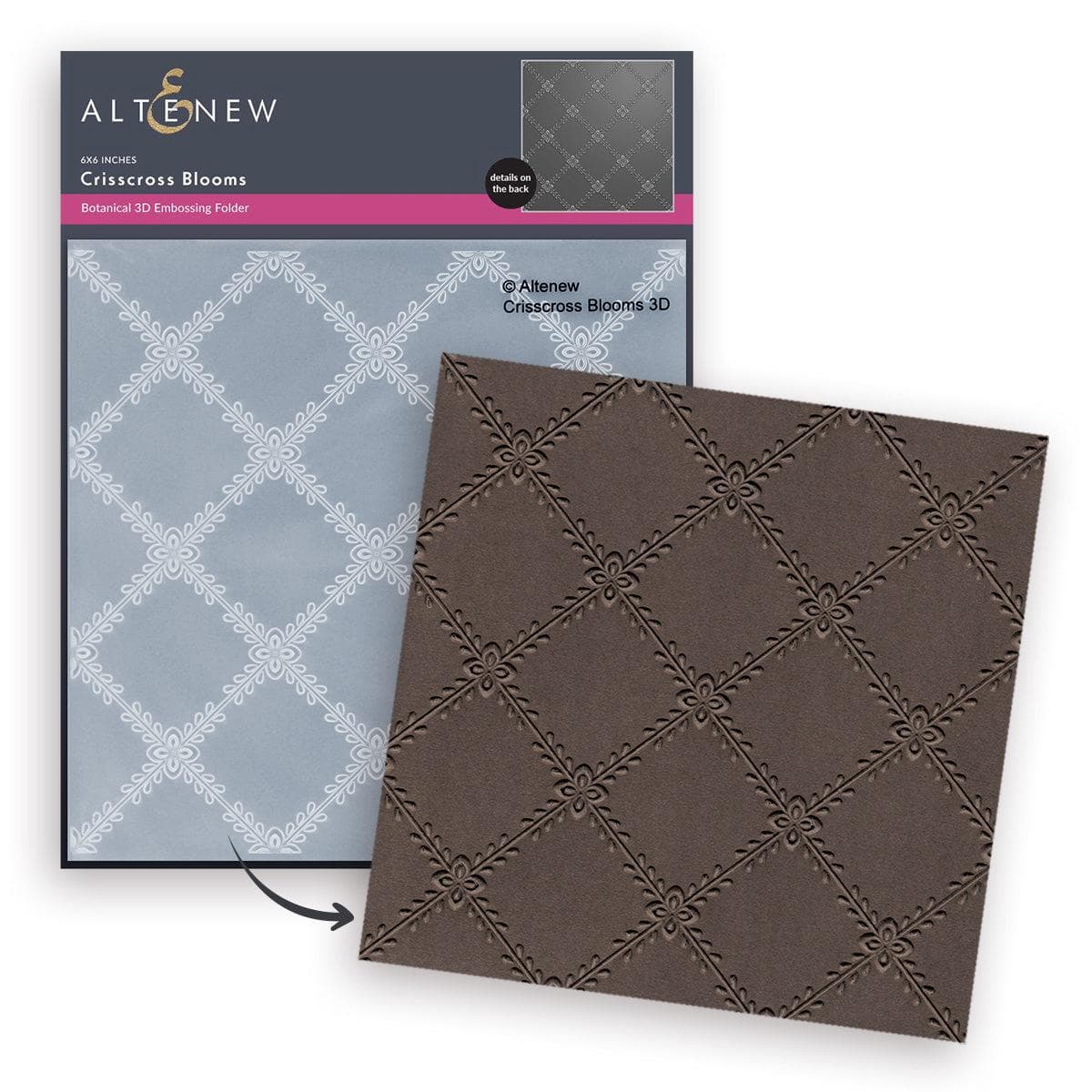 Crisscross Blooms 3D Embossing Folder | Michaels