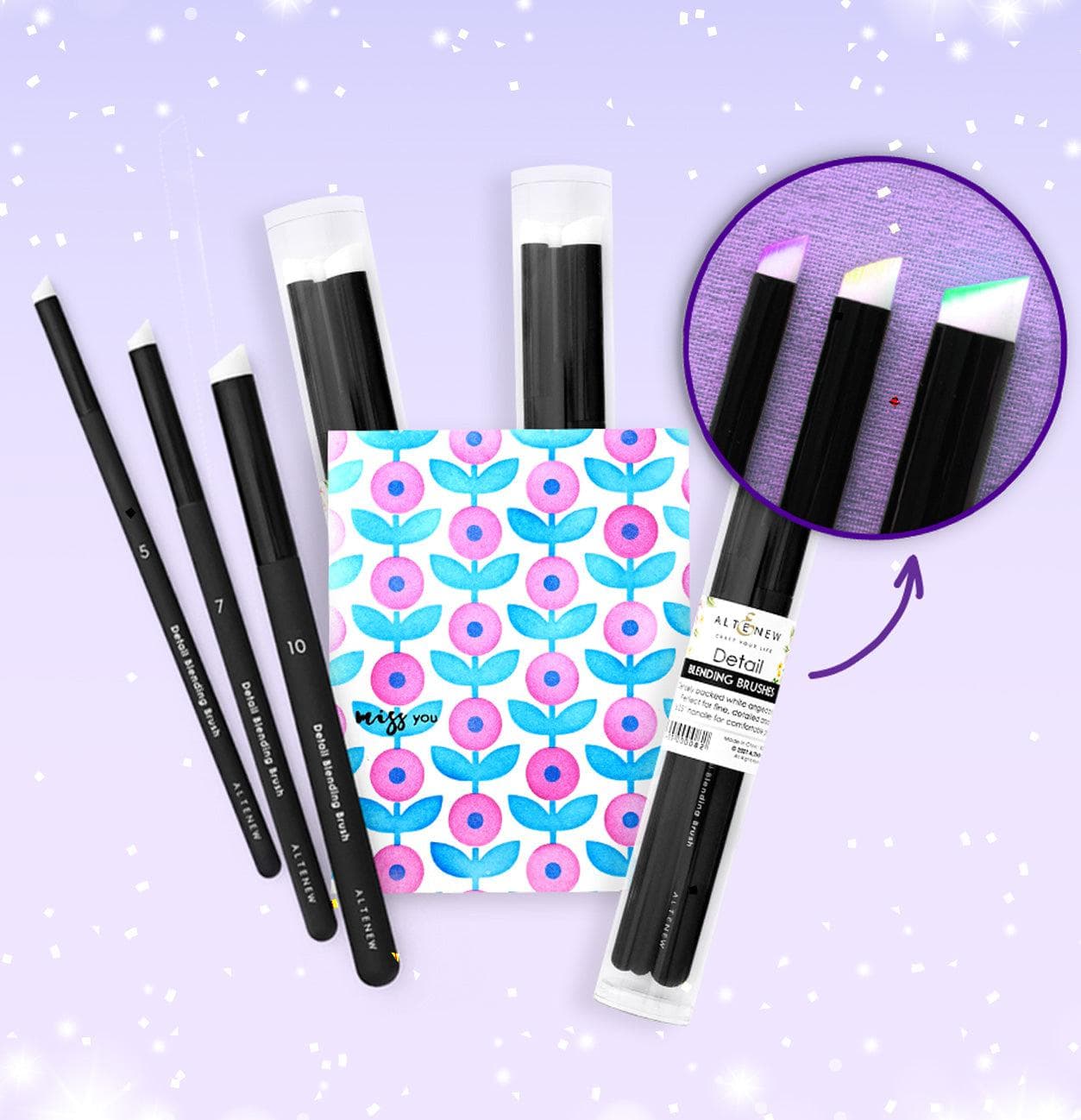 Altenew 12 Detailed Blending Brush Bundle (4 Sets of 3 Brushes)
