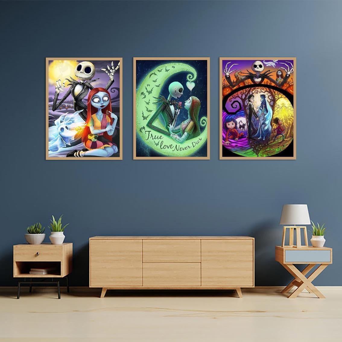 Diamond Painting Kits for Adults - 3 Pack Halloween 5D Diamond Art Kits Full Drill Diamond Dots Paintings