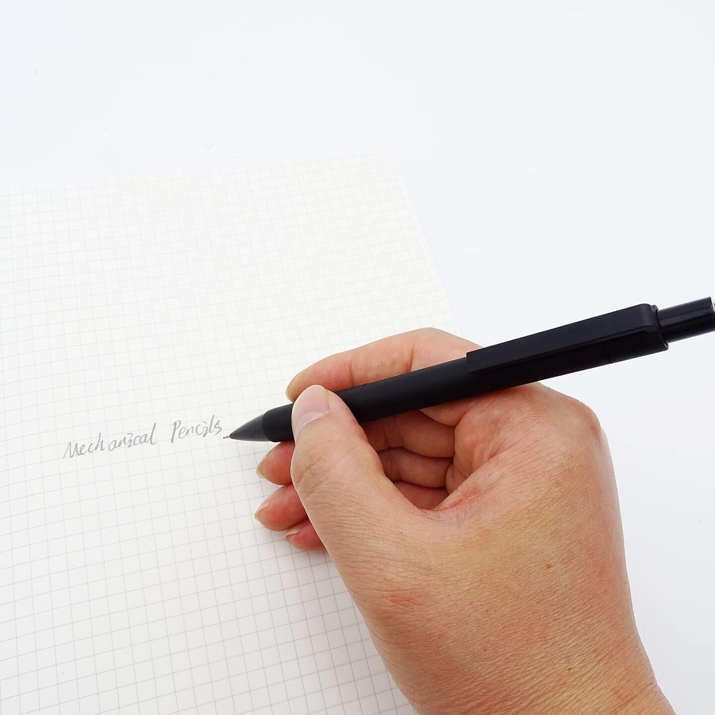 Mechanical Pencil Set for Office School Supplies,0.5mm Drawing Pencils for Students Kids, Black Barrel, Counts 10