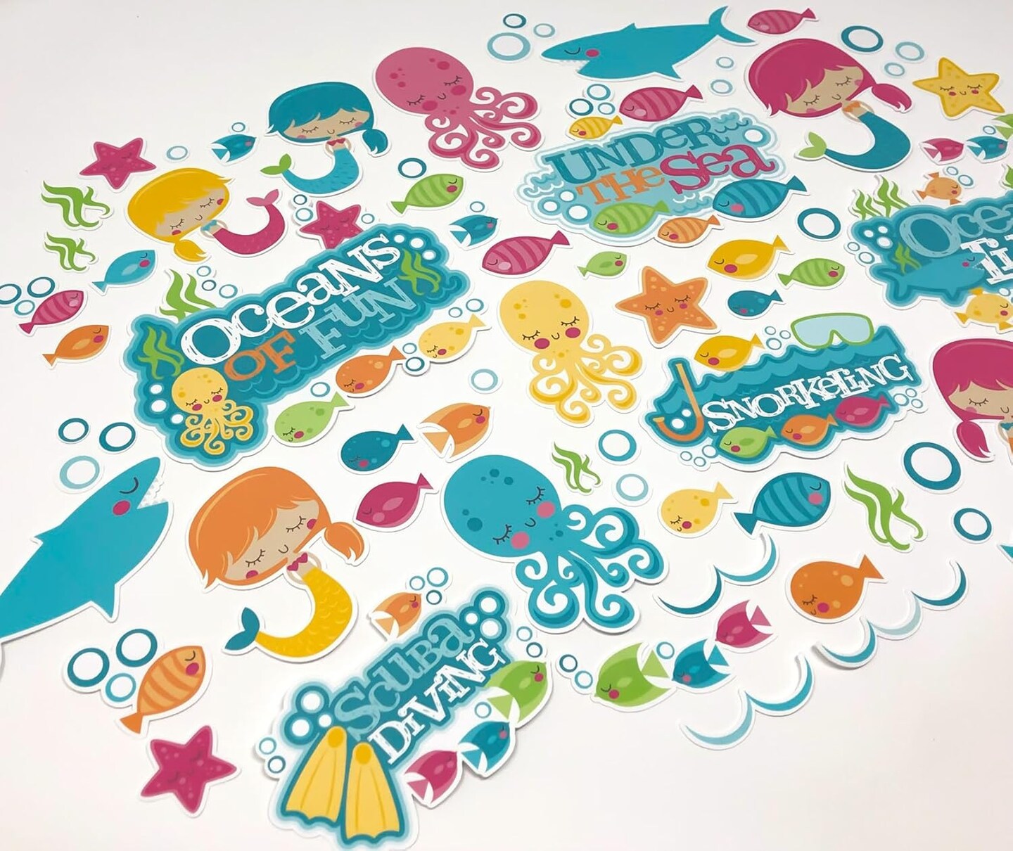 Paper Die Cuts - Under The Sea - Over 60 Cardstock Scrapbook Die Cuts