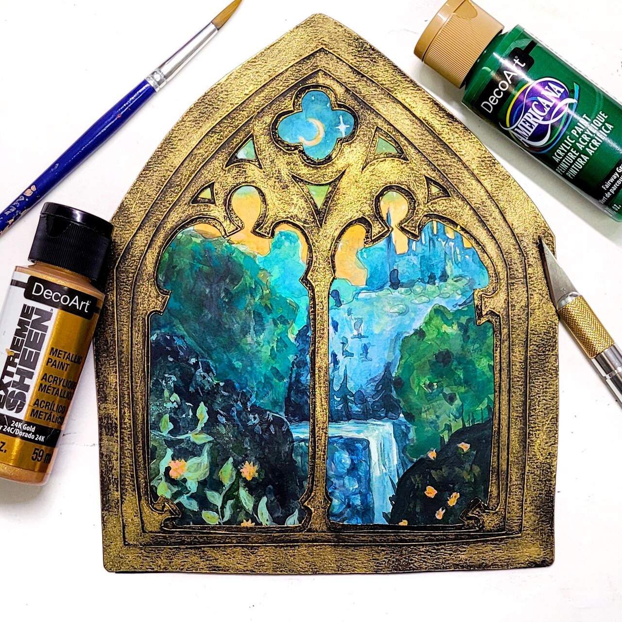 Decoart Painted Castle View