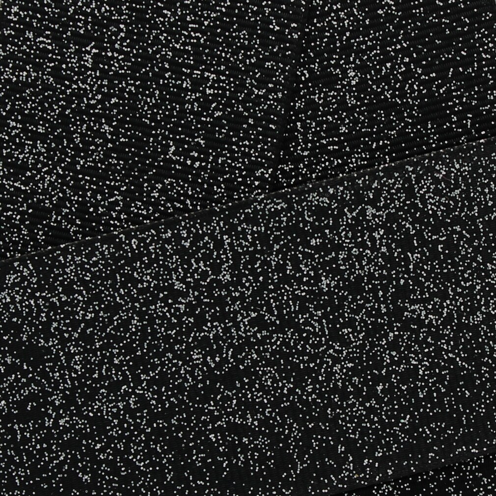 7/8&#x22; Dazzle Grosgrain Glitter Ribbon 030 Black 5 Yard