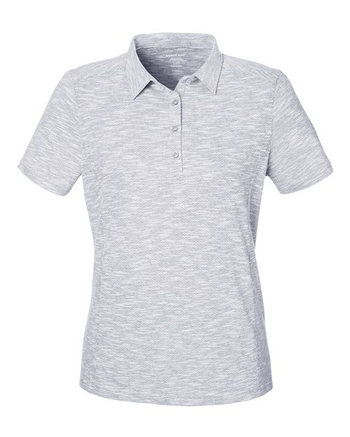 North End&#xAE; Womens Eclipse Jacquard Polo Shirt with Moisture Wicking and Anti Microbial Fabric Technology