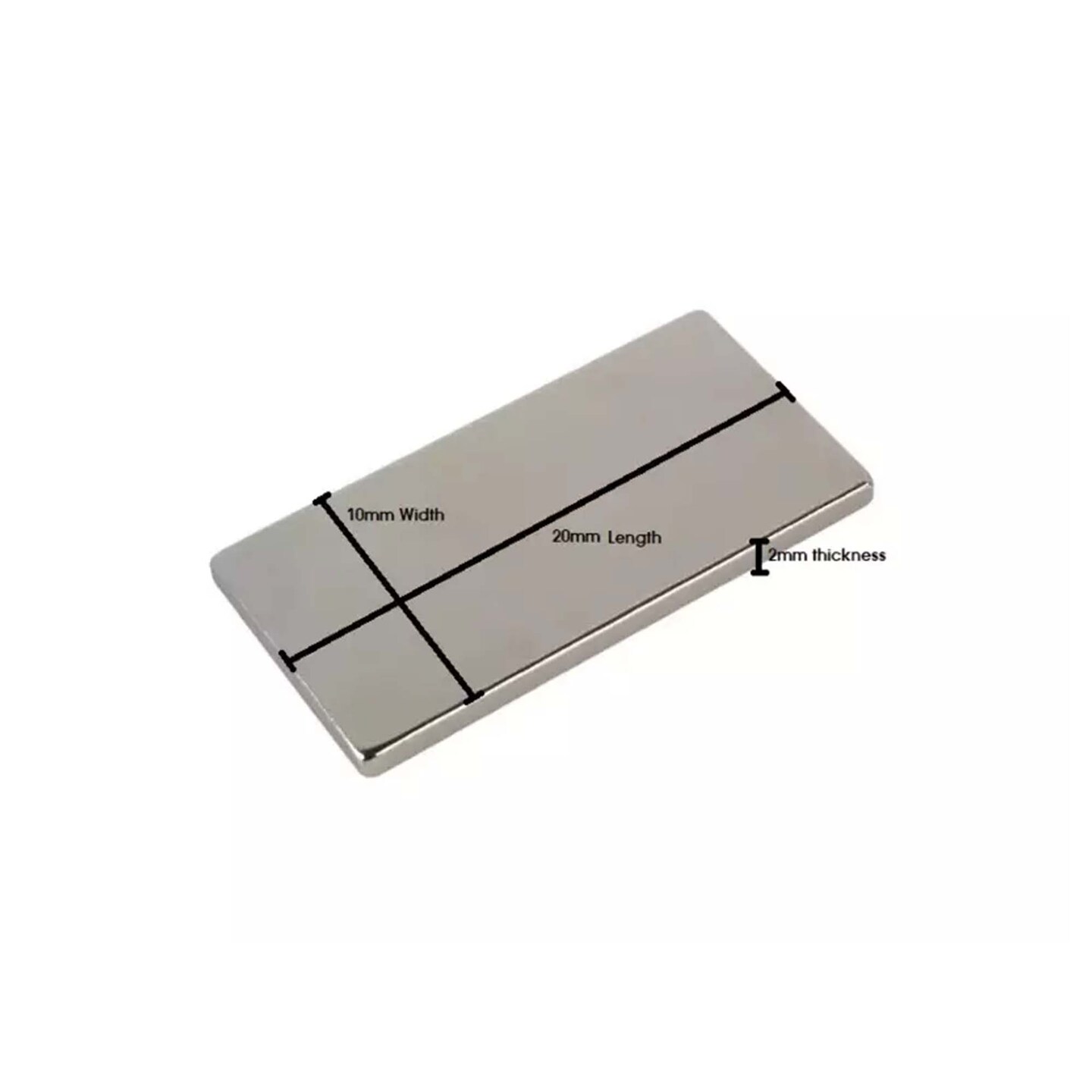 Invisible Square Magnetic Snaps 20x10mm Durable Fasteners for Sewing Projects