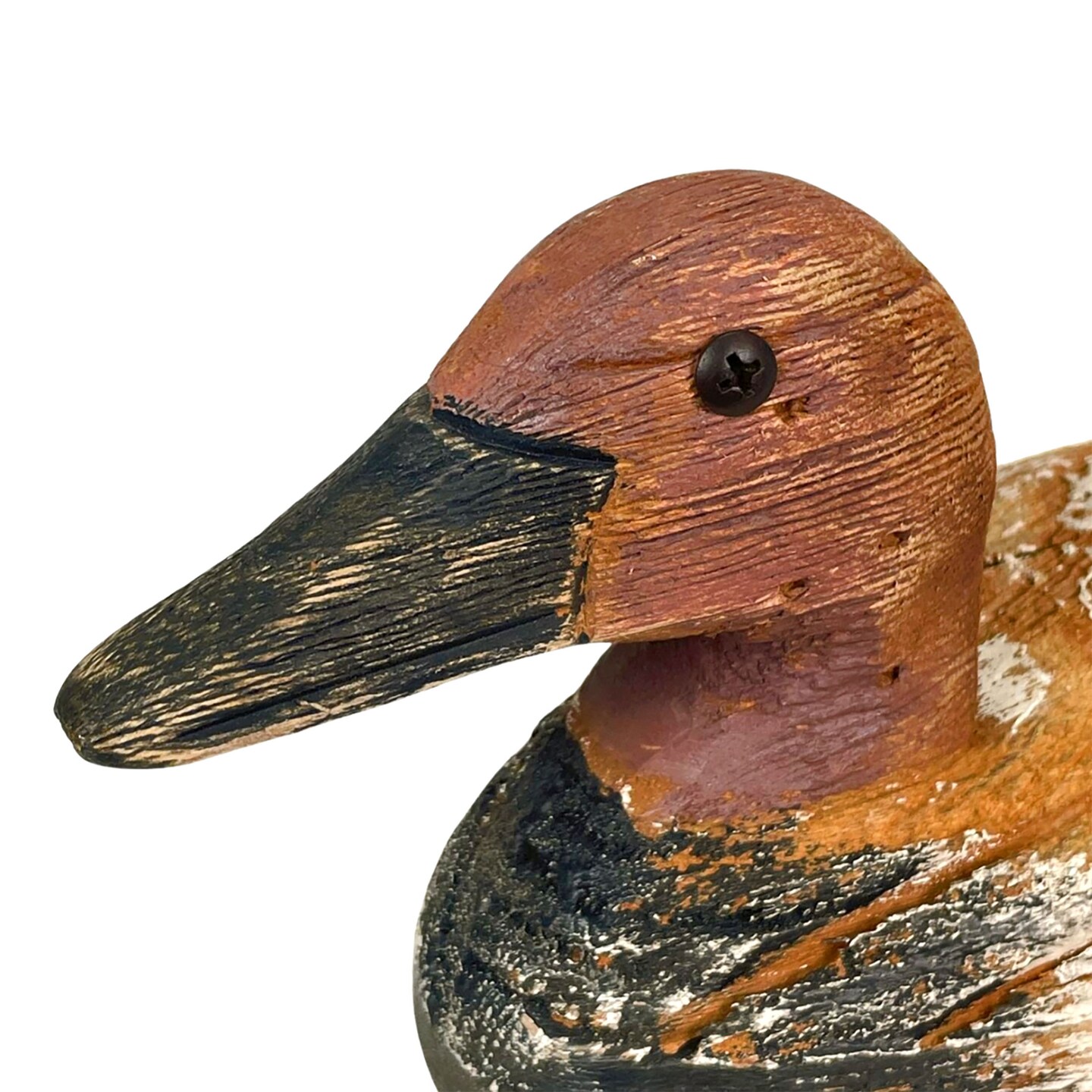 Rustic Wooden Duck Decoy Decor Collection Hand-Carved Folk Art Mallard Statues