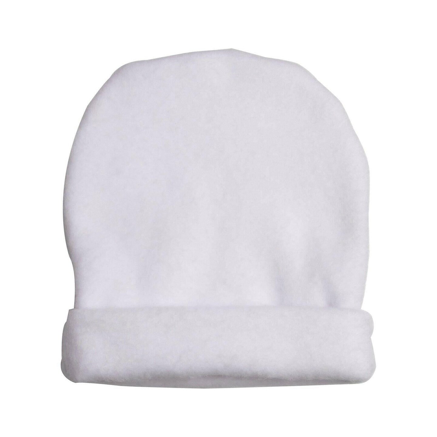 Craft Express 4 Pack Fleece Sublimation Baby Hats – Soft White Beanie Blanks