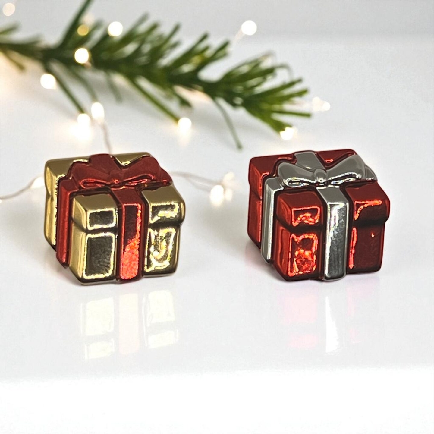 51-Piece Christmas Button Assortment – Holiday Craft Buttons with Santa, Trees, Gifts & Stars